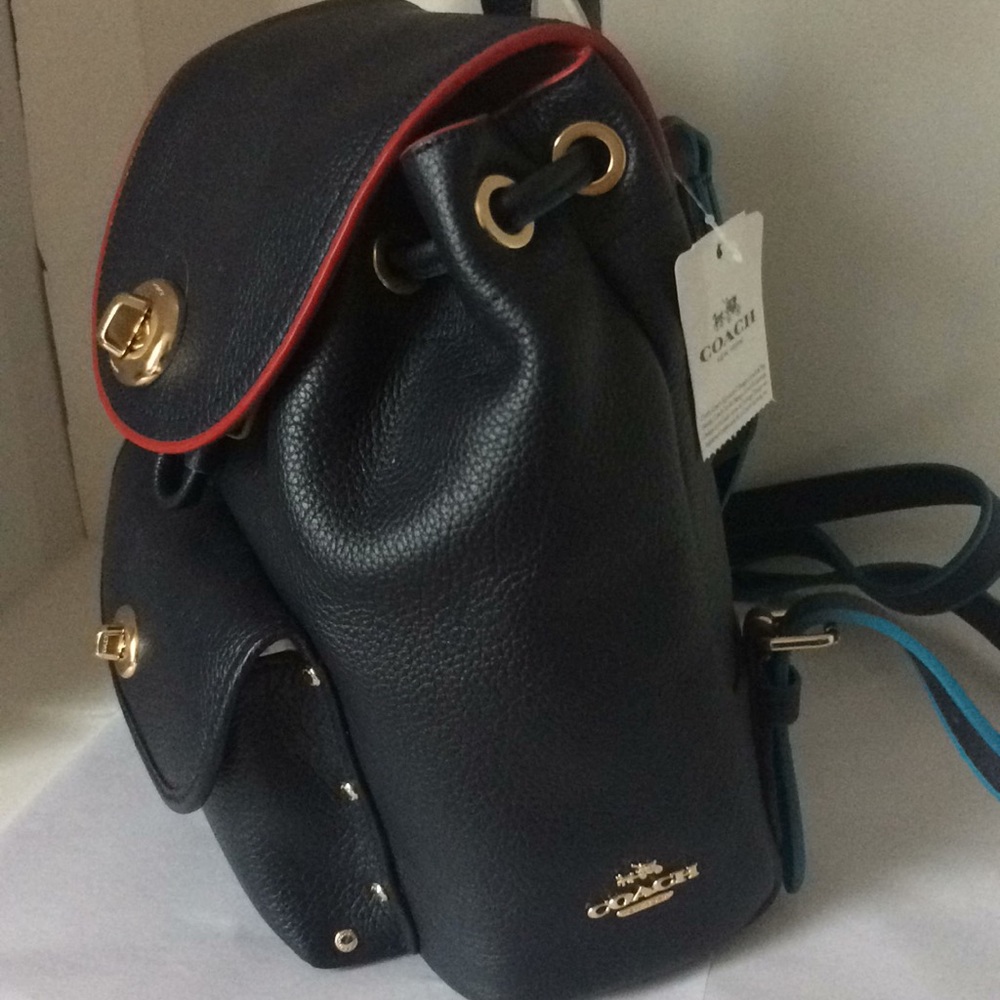 COACH 37789 Edgestain leather mini Backpack